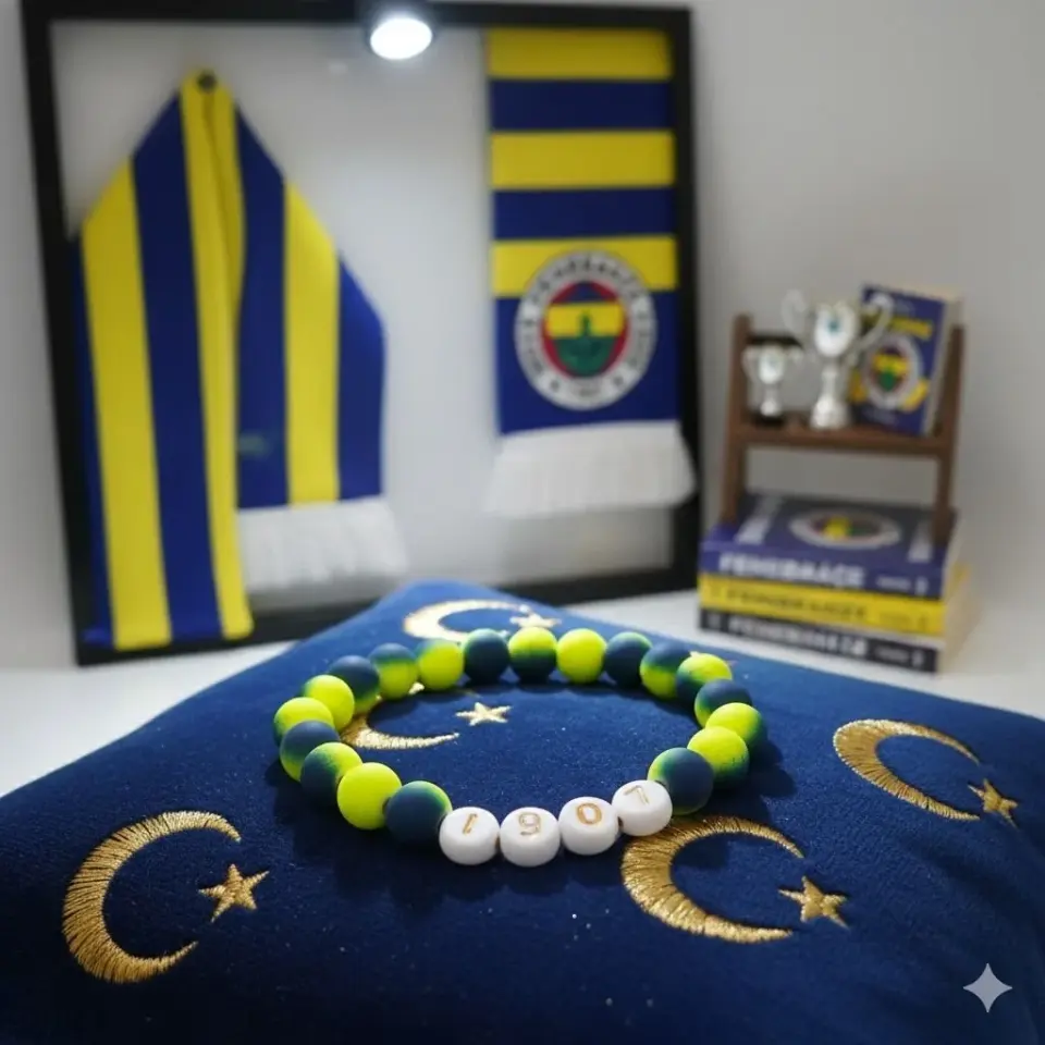 Takım Taraftar Temalı Plastik Bileklik 1907 Yazılı