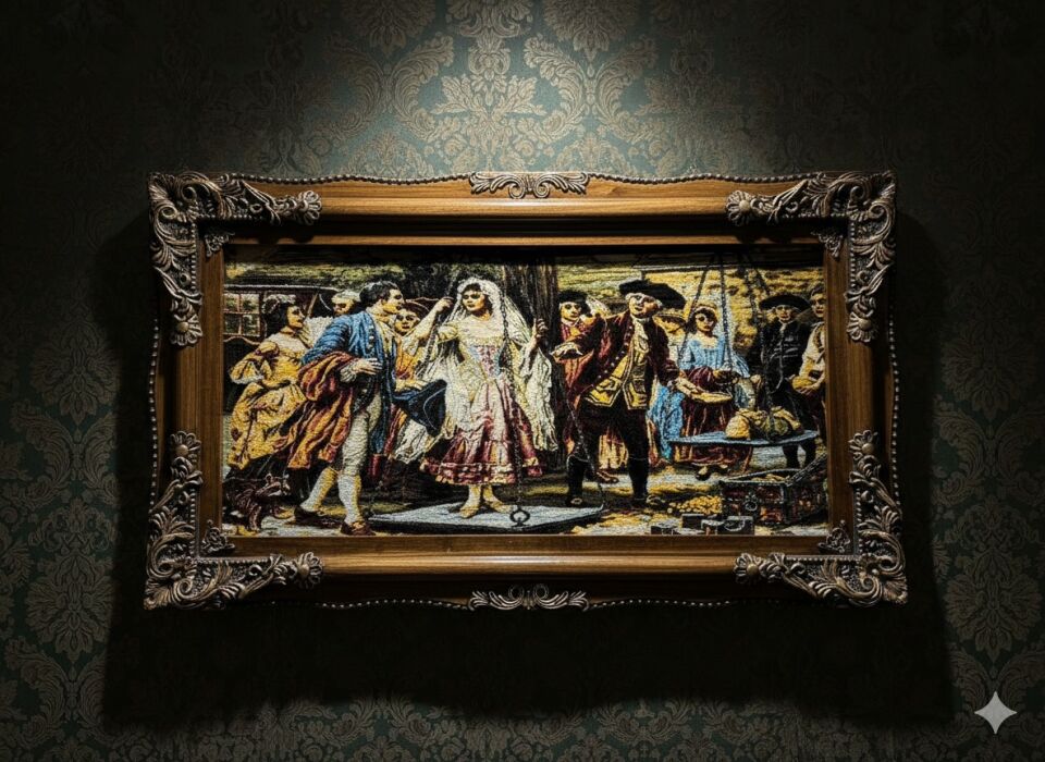 Klasik Avrupa Zarafeti (Eski Avrupa Sahnesi) Tablo