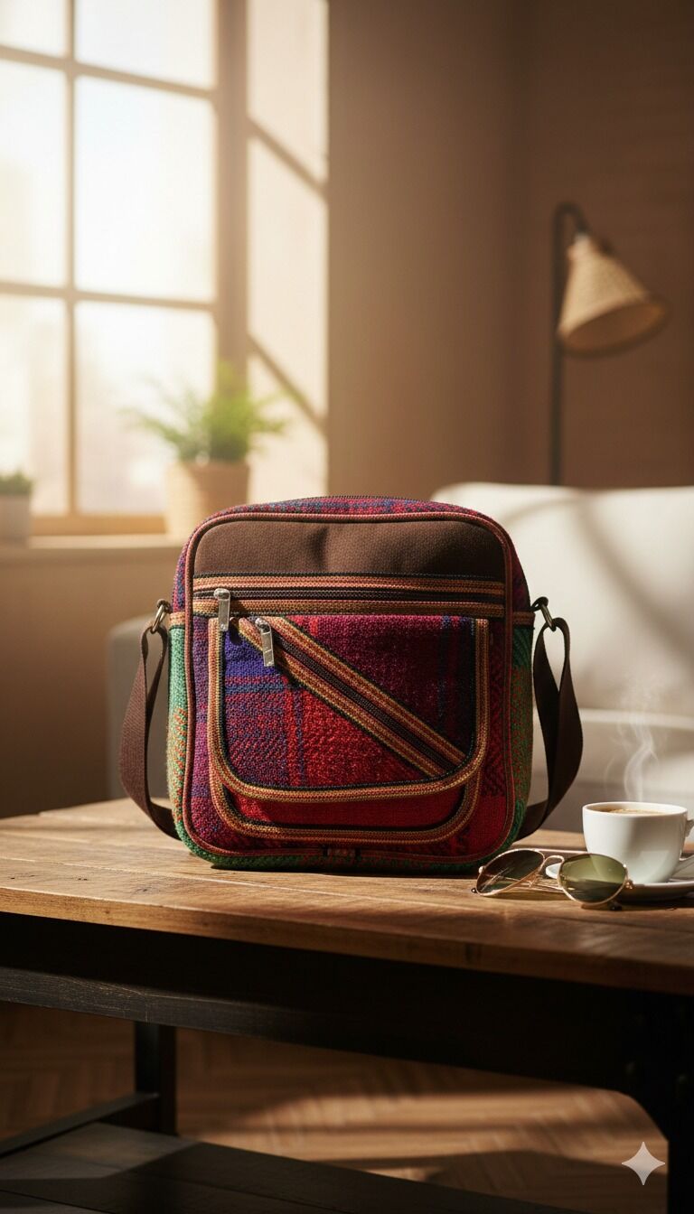 İran Heybe - Geleneksel Pers Dokuma Çanta