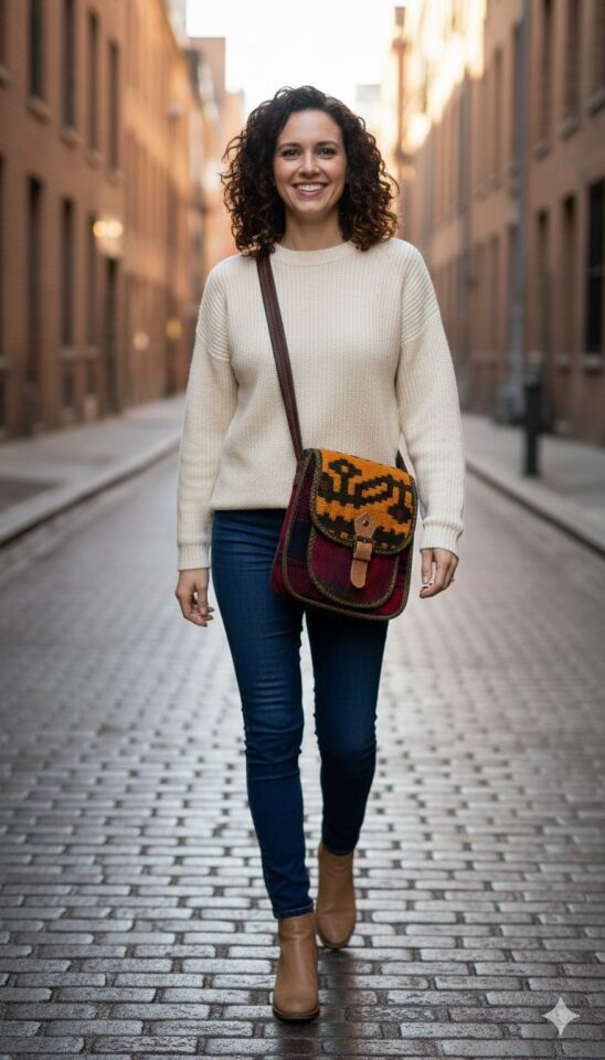 İran Terme Geleneksel İran Dokuma Çanta