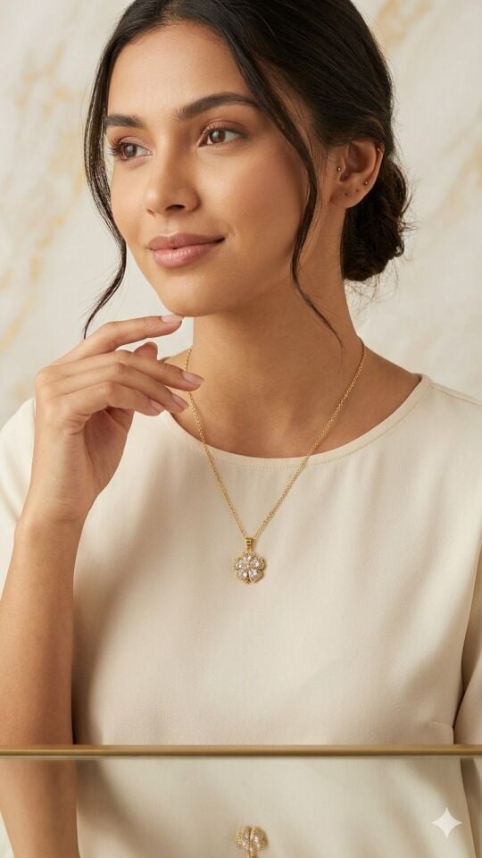 Taşlı Dört Yapraklı Yonca