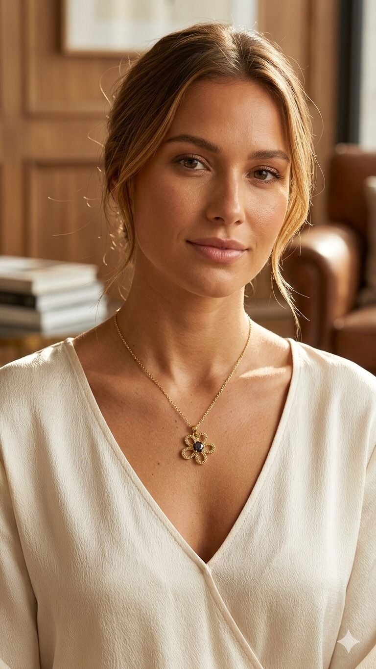 Malakit Görünümlü Mine/Taş Kolye