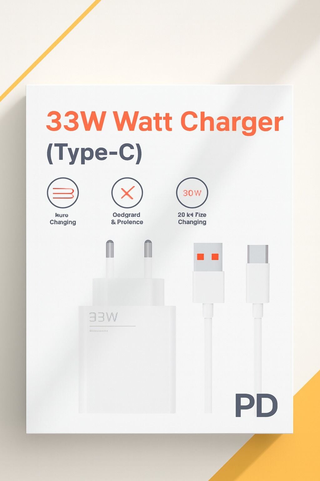 33W Type-C PD Hızlı Şarj Adaptörü