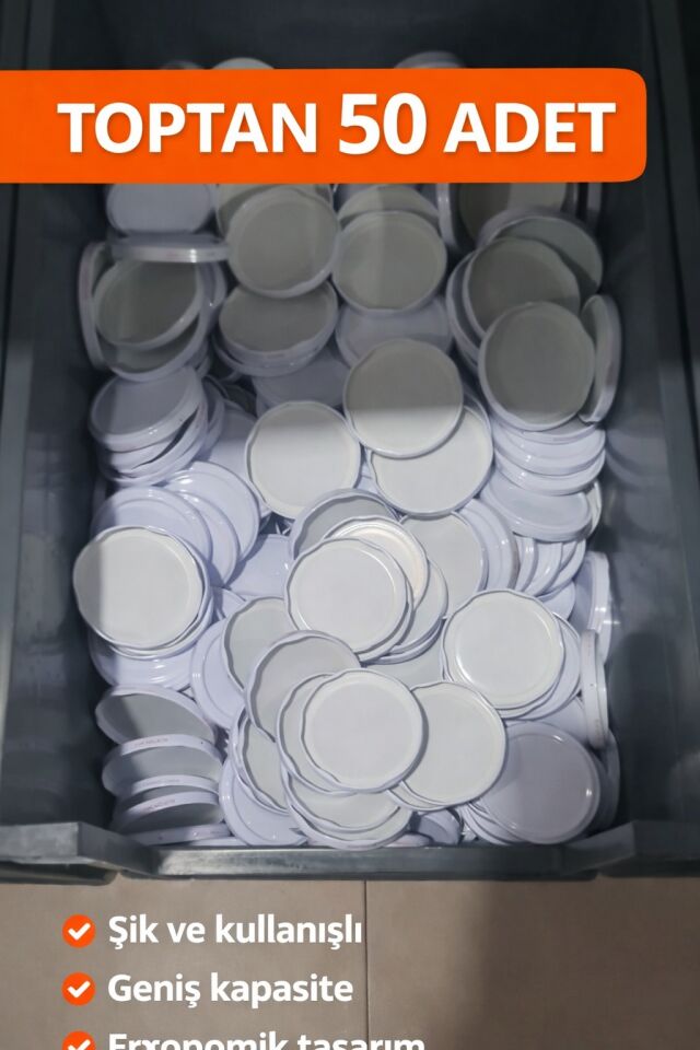 Toptan 50 Adet Plastik Kapak