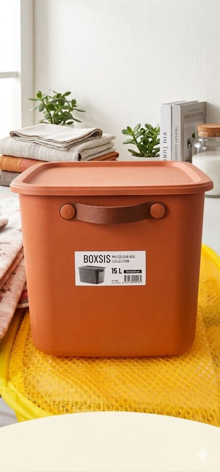 BOXSIS Mix Colour Box Collection – 15 LT - Plastik Saklama Kutusu