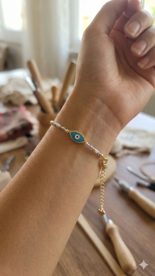 Golden Eye – El Yapımı Nazar Bileklik