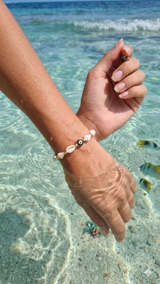 Ocean Shell – El Yapımı Nazar Bileklik