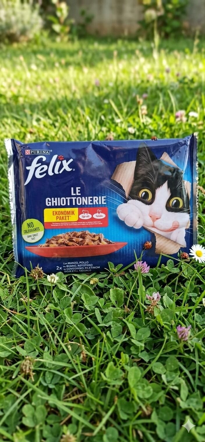 Felix Le Ghiottonerie Sığır Etli Yaş Kedi Maması