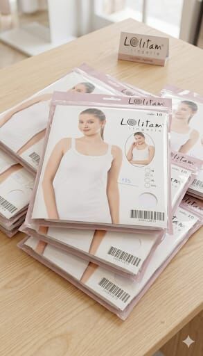 Lolitam Kadın Beyaz Basic Atlet