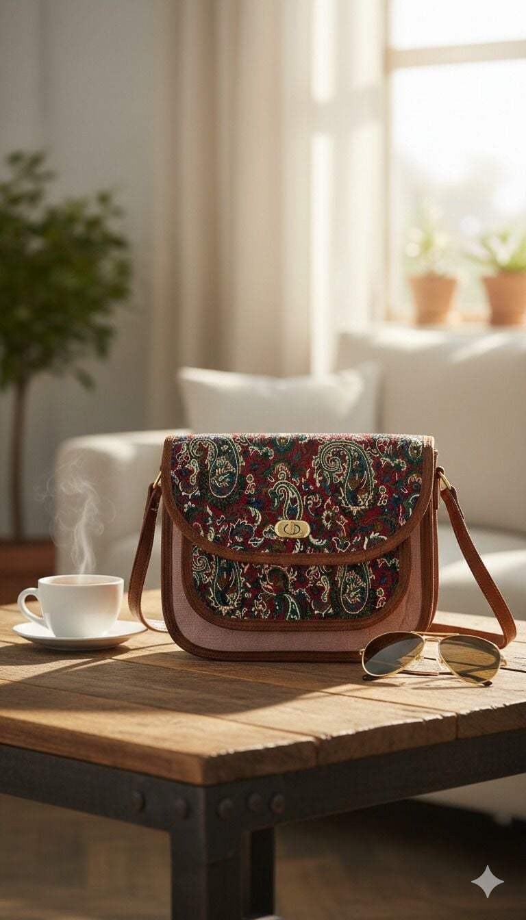 Geleneksel İran Dokuma Çanta