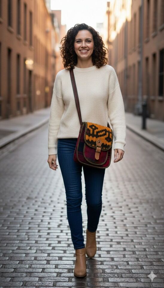 İran Terme Geleneksel İran Dokuma Çanta