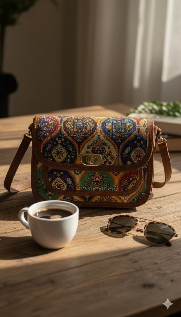 Pers Esintisi: Otantik İran Dokuma Çanta