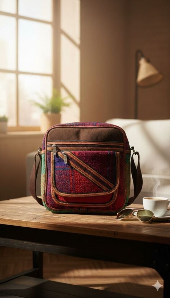 İran Heybe - Geleneksel Pers Dokuma Çanta