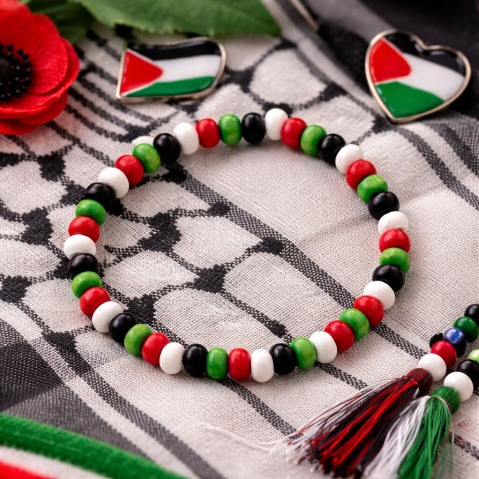 Filistin Renkleri Boncuk Bileklik